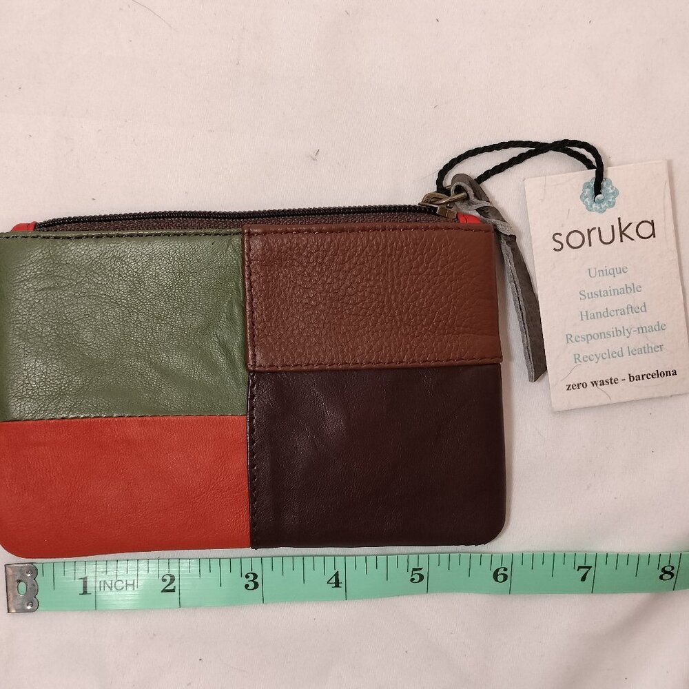 Soruka Zahra‎ Patchwork Coin Pouch NWT